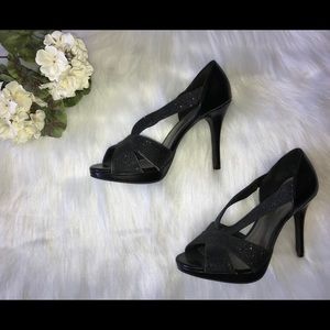 Sparkly Black High Heels
